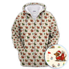 Maxcorners Christmas Dachshund Golf Polos, Cute Holiday Dog Golfer Shirt, Xmas Golf Gift For Golfer