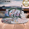 Maxcorners Fishing Torn Scale Water Splash Graphic Personalized 3D Bucket Hat (13 Fish Species)