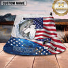 Maxcorners Fishing Vibrant Camo Fishing Adventure with Dynamic Splash Personalized Name 3D Bucket Hat (13 Fish Species)