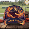 Maxcorners Clay Pigeon Trap Shooting Grim Reaper Skull Shotgun Fire Smoke Custom Name Classic Cap