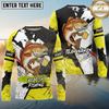 Maxcorners Fishing Funny Beer Fish Personalized Name, Team Name Long Sleeve Shirt (9 Fish Species)