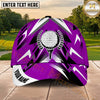 Maxcorners Golf Geometric Lightning Tee Ball Emblem Personalized Name 3D Classic Cap