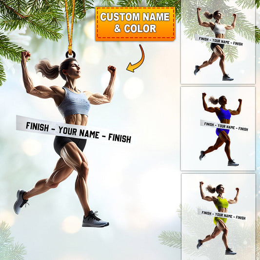 Maxcorners Strong Woman Home Decor Christmas Ornament, Personalized Ornaments 2D Flat LM2211