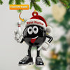 Maxcorners Bowling Ball Christmas Ornament, Personalized Ornament 2D Flat LM2211
