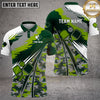 Maxcorners Pickleball Polo Dynamic Camo Paddle Design Multiple Options Personalized Name, Team Name 3D Shirt
