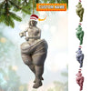Maxcorners Custom Name Sculpture Artist Ornament, Christmas Gift Decor 2D Flat LM2111