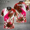 Maxcorners Bowling Ball Pin Splash Grunge Multiple Options Personalized Name, Team Name 3D Shirt