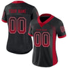Maxcorners Custom Black Red-Gray Drift Fashion Football Jersey LM2605