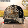 Maxcorners Hunting Deer Black Camo Multiple Options Personalized Name 3D Cap