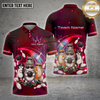 Maxcorners Cat Bowling Shirt Funny Bowling Cats Multiple Options Personalized Name, Team Name 3D Shirt