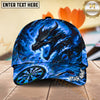 Maxcorners Darts Fire Dragon and Dartboard Personalized Name 3D Classic Cap