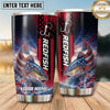 Maxcorners Fishing Tumbler Red Blue Hook Lightning Design Personalized Name Tumbler (13 Species)