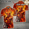 Maxcorners Darts Muscular Minotaur Energy Design Multiple Options Personalized Name, Team Name 3D Shirt