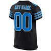 Maxcorners Custom Black Panther Blue-White Mesh Authentic Football Jersey LM2605