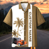 Maxcorners Personalized "This Is How I Roll" Hot Rod Hawaiian Shirt - Custom Photo Car Aloha Shirts