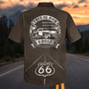 Maxcorners Personalized Route 66 100 Years Classic Car Hawaiian Shirt - Custom Photo Car Aloha Shirts
