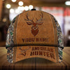 Maxcorners American Hunter Leather Pattern 3D Multicolor Personalized Cap