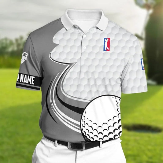 MaxCorners Gray Premium Cool Golf Polo Shirts Multicolored Customized Name Polo For Men