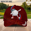 Maxcorners Golf Dabbing Golf Ball Cartoon Dynamic Stripe Personalized Name 3D Classic Cap