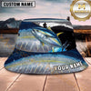Maxcorners Fishing Lightning Storm Fishing with Dramatic Graphic Personalized Name 3D Bucket Hat (13 Fish Species)