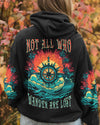Maxcorners Not All Who Wander Are Lost Compass Beach All Over Print LM2101