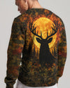 Maxcorners Deer Hunting Moon Vintage Swirl All Over Print LM1601