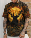 Maxcorners Deer Hunting Moon Vintage Swirl All Over Print LM1601