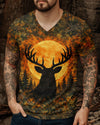 Maxcorners Deer Hunting Moon Vintage Swirl All Over Print LM1601