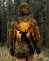 Maxcorners Deer Hunting Moon Vintage Swirl All Over Print LM1601