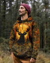 Maxcorners Deer Hunting Moon Vintage Swirl All Over Print LM1601