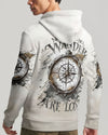 Maxcorners Not All Who Wander Are Lost Compass All Over Print LM1501