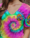 Maxcorners On A Dark Desert Highway Tie Dye All Over Print LM2101