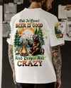 Maxcorners God Is Great Beer Is Good Bear All Over Print LM2101