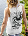 Maxcorners Not All Who Wander Are Lost Black And White All Over Print -Ty1204242 LM2101