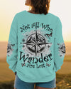 Maxcorners Not All Who Wander Are Lost Compass All Over Print LM2101
