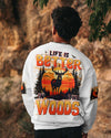 Maxcorners Life Is Better In The Woods Deer All Over Print LM1501