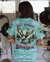 Maxcorners (Hot Deal) Feet Hangin' We Bangin' Hunting Duck Camo All Over Print LM1601