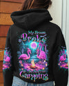Maxcorners My Broom Broke So Now Flamingo Halloween Camping All Over Print LM2101