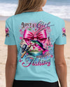 Maxcorners Just A Girl Who Love Fishing All Over Print LM1601