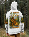 Maxcorners Life Is Better With A Beer And A Campfire Bigfoot All Over Print LM1601