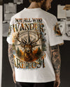 Maxcorners Not All Who Wander Are Lost Deer Compass All Over Print LM1601