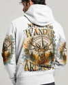 Maxcorners Not All Who Wander Are Lost Deer Compass All Over Print LM1601