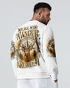 Maxcorners Not All Who Wander Are Lost Deer Compass All Over Print LM1601