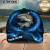 Maxcorners Fishing Blue Water Splash Customized Name 3D Cap
