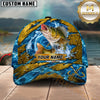 Maxcorners Fishing Explosive Water Splash Personalized Name 3D Cap