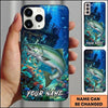 Maxcorners Fishing Deep Blue Coral Reef Customized Name 3D Cap