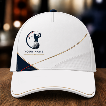 Maxcorners Imperial Arc 3D Golf Personalized Name Cap