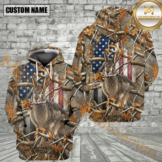 Maxcorners Vintage America Rabbit Hunting All Over Print Shirt 3D Best Gift For Hunter