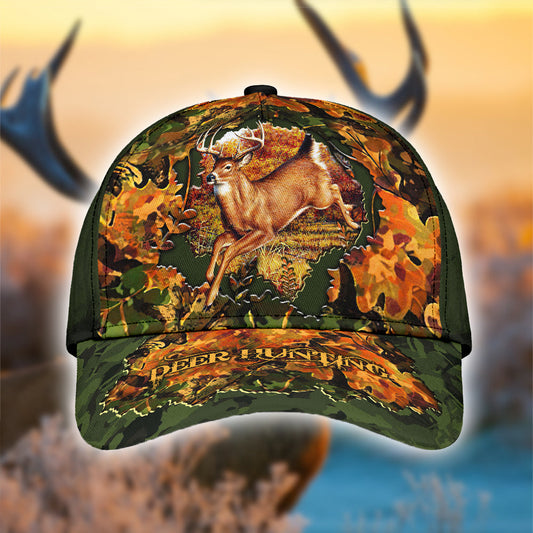 Maxcorners 3D All Over Print Baseball Cap Deer Hunting Classic Cap LM0402