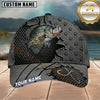 Maxcorners Fishing Gunmetal American Star Torn Mesh Customized Name 3D Cap